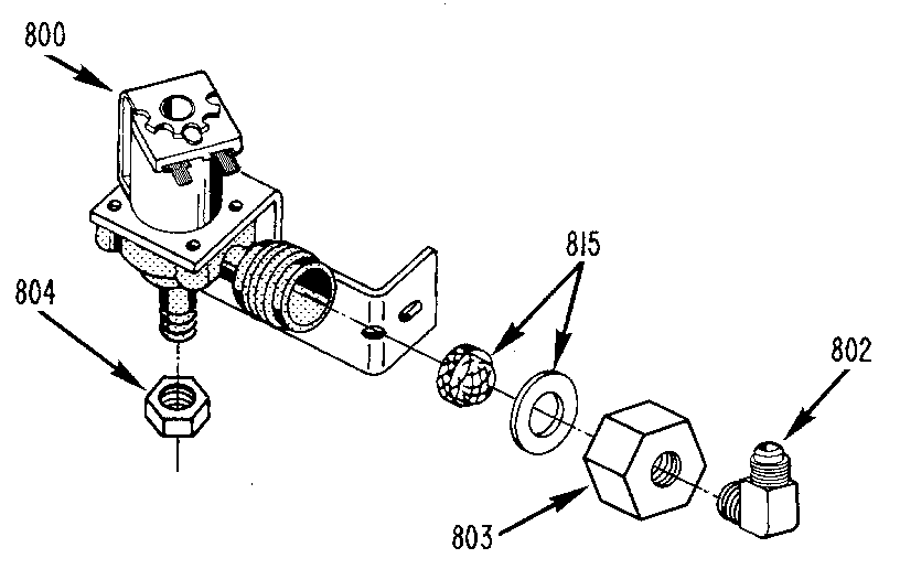 WR57X0090 WATER VALVE ASSEMBLY