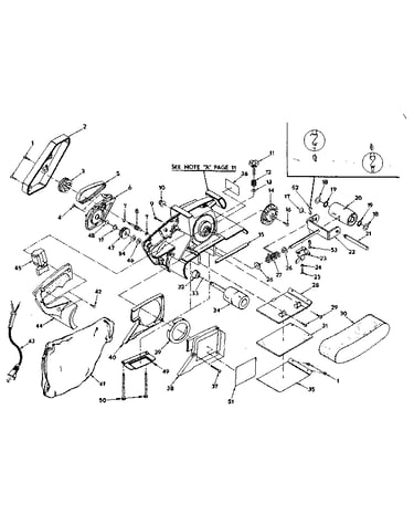Gear and platen assembly