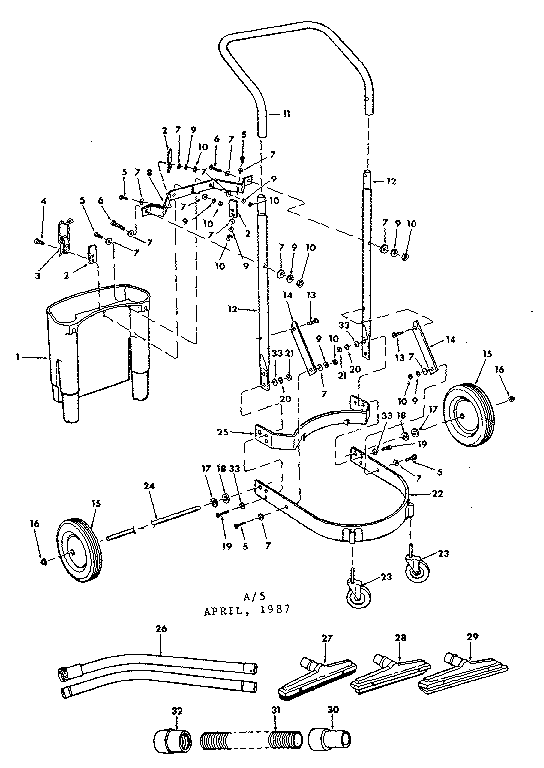 Cart assembly and accessories