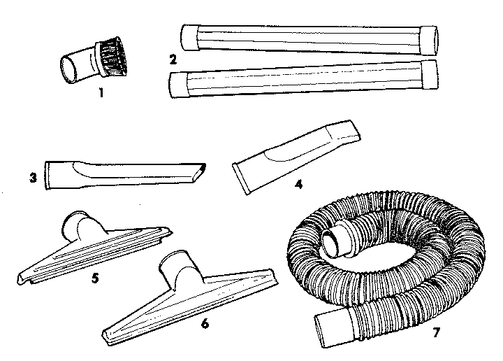 2-1/2" diameter plastic accessories