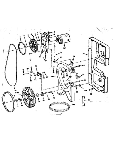 Motor mount and frame assembly