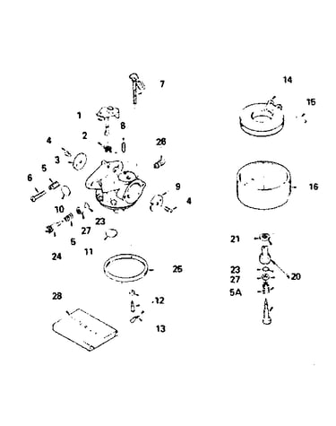Carburetor no. 632334