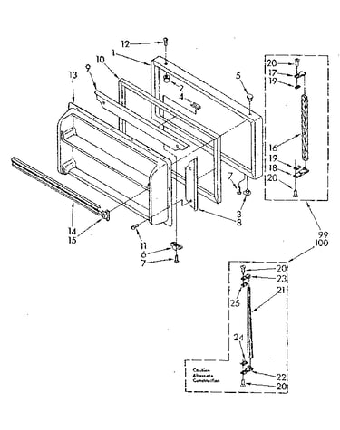 Freezer door parts