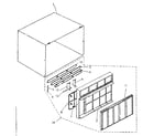 Kenmore 2538740843 cabinet parts diagram