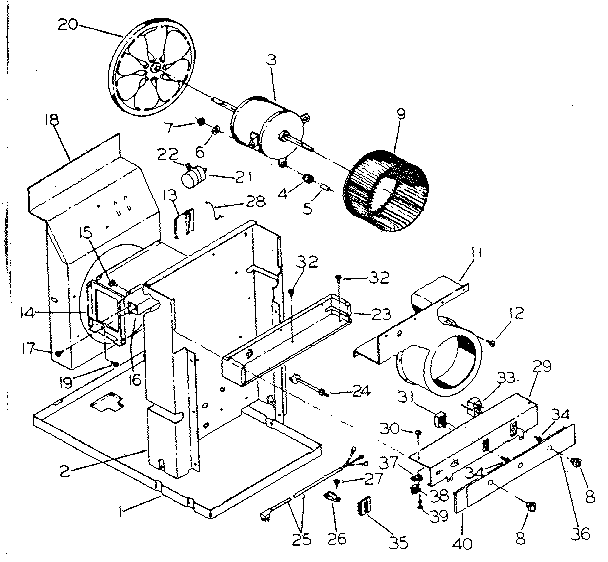Electrical system and air handling parts