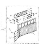 Cabinet and front panel parts
