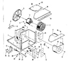 Kenmore 2538753062 electrical system and air handling parts diagram