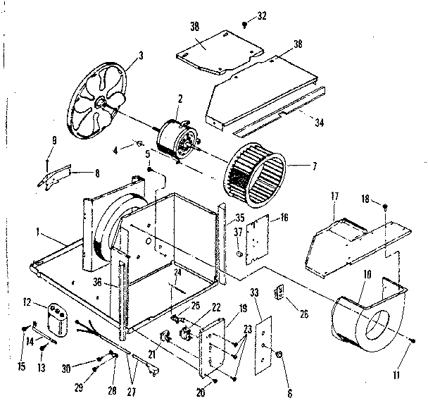 Electrical system and air handling parts