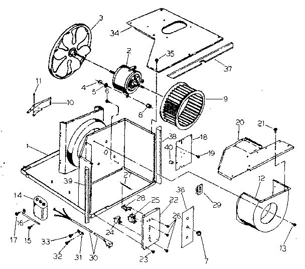 Electrical system and air handling parts