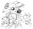 Kenmore 2538753102 electrical system and air handling parts diagram