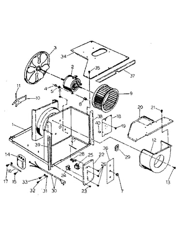 Electrical system and air handling parts