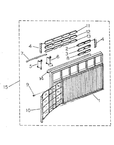 Cabinet and front panel parts