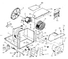 Kenmore 2538754102 electrical system and air handling parts diagram