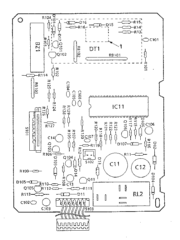 POWER AND CONTROL CIRCUIT BOARD NO. 14463