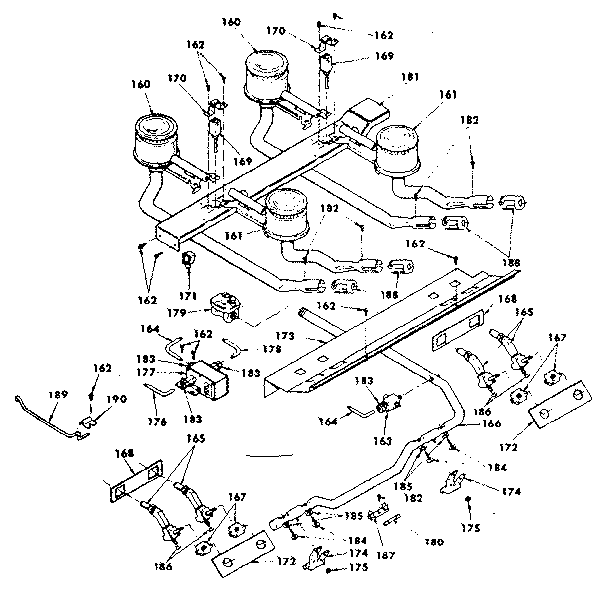Top burner assembly