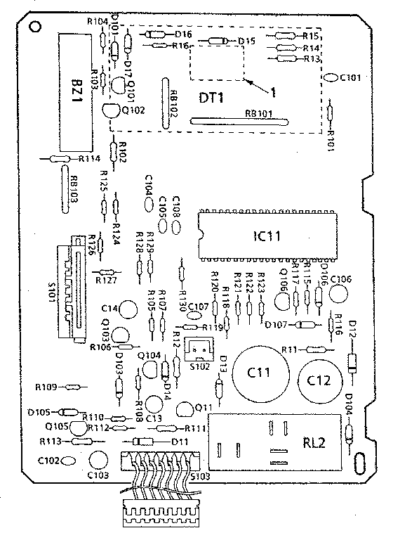 POWER AND CONTROL CIRCUIT BOARD