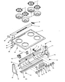 Control panel and cooktop assemblies