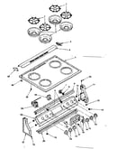 Control panel and cooktop assemblies
