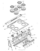 Control panel and cooktop assemblies