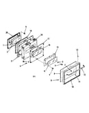 Oven door section
