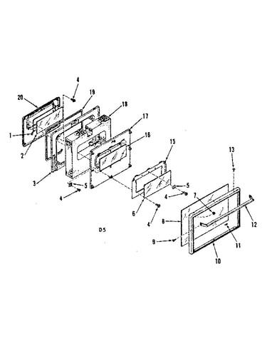 Oven door section