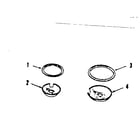 Kenmore 9119858511 optional porcelain pan and chrome ring kit no. 8068400 diagram