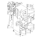 Kenmore 1068668154 cabinet parts diagram