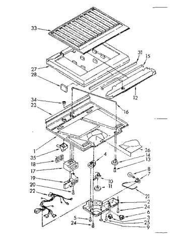 Compartment separator and control parts