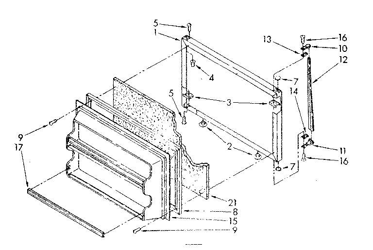 Freezer door parts