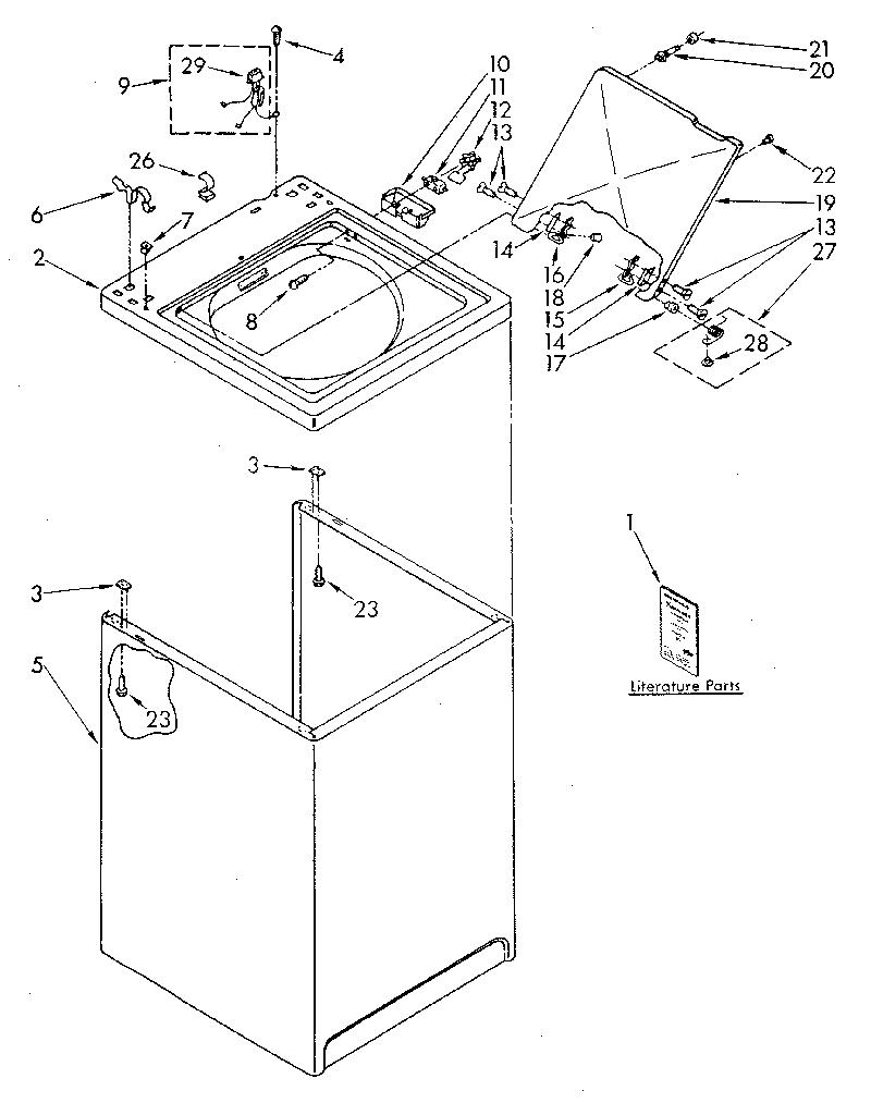 Top and cabinet