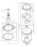 Agitator, basket and tub
