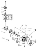 Brake, clutch, gearcase, motor, and pump