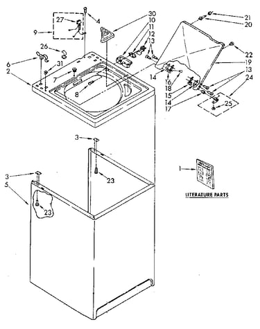 Top and cabinet