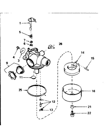 Carburetor no. 632387