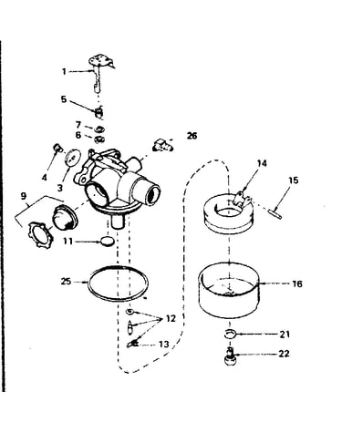 Carburetor no. 632387