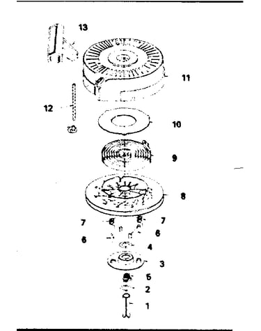 Rewind starter no. 590621