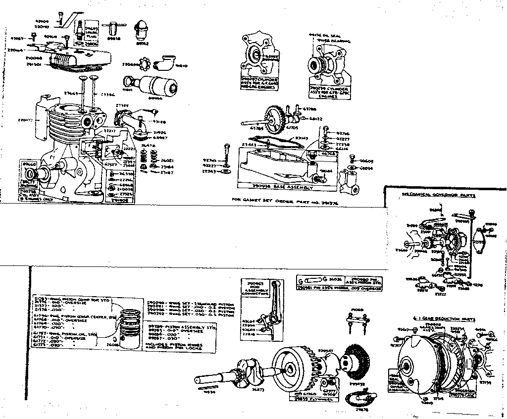 Cylinder and base parts