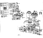 Briggs & Stratton 6B-HS (900010 - 900059) cylinder,base,piston,conn rod,crnkshft,flywhl,mag parts diagram
