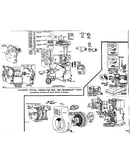 Cylinder, piston, connecting rod, and crankshaft parts