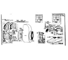 Briggs & Stratton 6-SFB (701010 - 701899) fuel system, blower case and magneto parts diagram