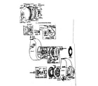 Briggs & Stratton 8A-HF gear reduction and starter parts diagram