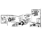 Briggs & Stratton 8F gear reduction, mechanical gov. and starter diagram