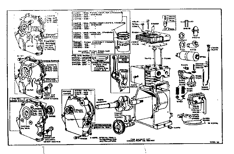 CYLINDER, CRANKSHAFT, PISTON AND CONNECTING ROD