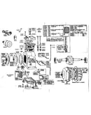 Cylinder,base,conn rod,piston,gear red parts