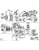 Generator starter, carburetor, and flywheel assembly