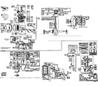 Briggs & Stratton 23PC (203010 - 203989) cylinder, base and fuel system parts diagram