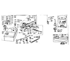 Briggs & Stratton 81500 TO 81597 (0110 - 0137) carburetor and fuel tank assembly diagram