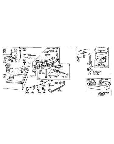 Carburetor and fuel tank assembly