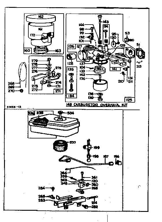 Air cleaner and carburetor assembly