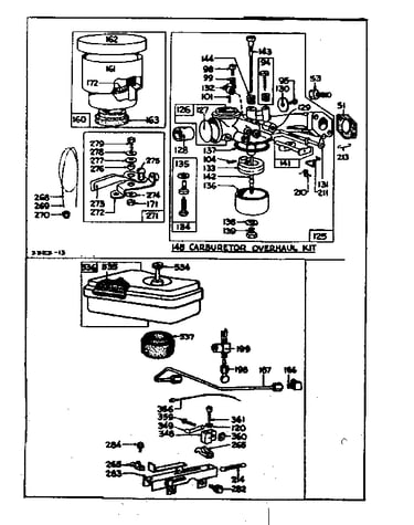 Air cleaner and carburetor assembly